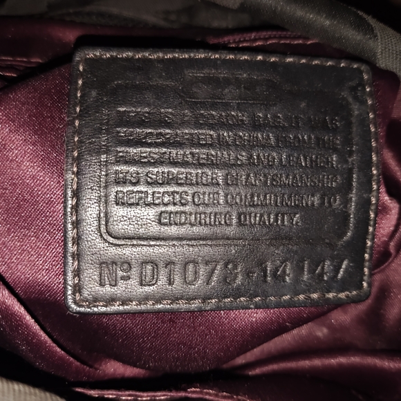 Coach Black Signature C Nylon Shoulder Bag - Picture 5 of 5